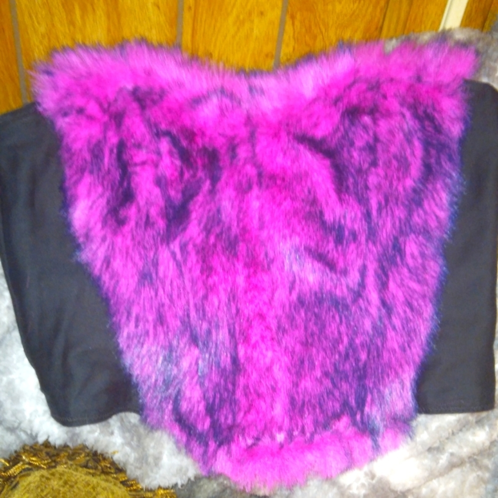 Hot Pink and black Corset